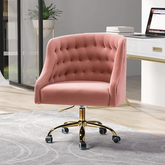 Comfortable Modern Tufted Velvet Home Office Chair