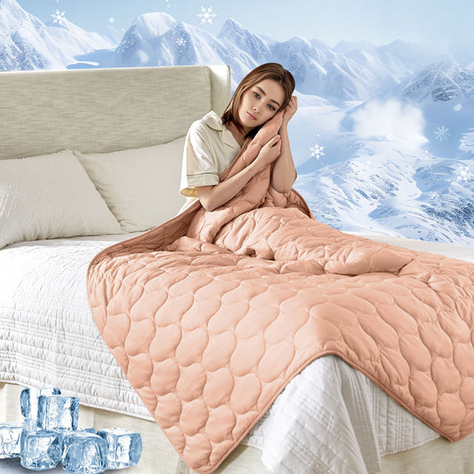 Cooling Weighted Blanket for Deeper Sleep